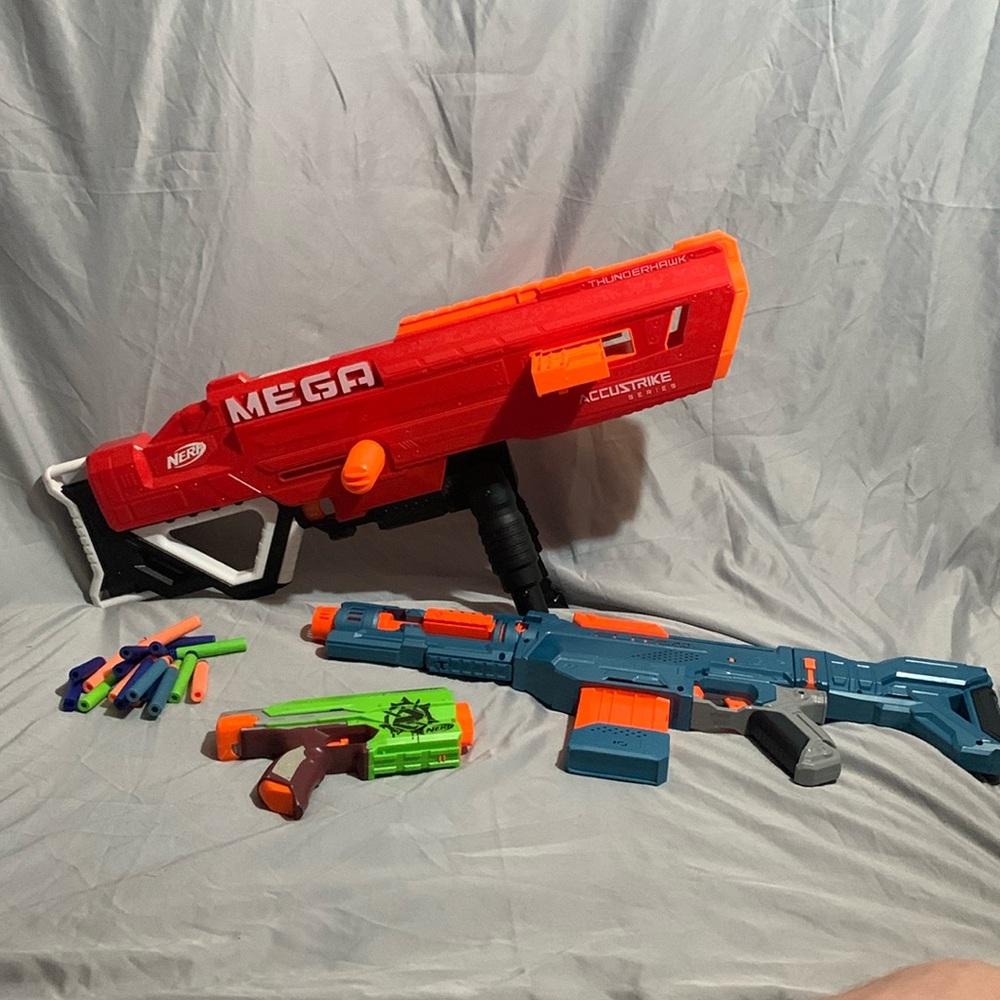 3 nerf guns